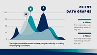 Business growth graph psd presentation editable template