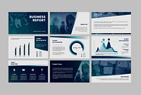 Business strategy vector presentation editable templates