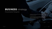 Business strategy vector presentation editable template