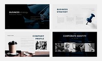 Business report psd presentation editable templates