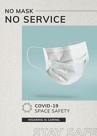 Covid 19 vector poster template in new normal