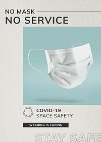 No mask no service template psd in new normal