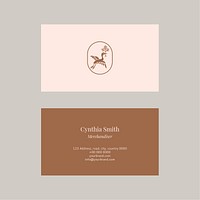 Fashion name card template vector set