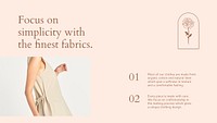 Fashion social media template psd in feminine style