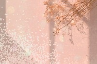 Dreamy background with confetti and flower