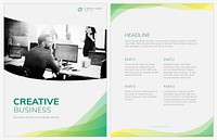 Business flyer template vector set