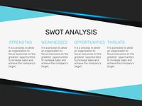 SWOT Analysis presentation template psd for business