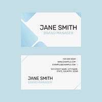 Editable business card template psd modern design