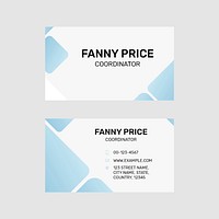 Editable business card template psd modern design
