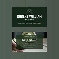 Restaurant business card template vector