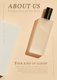 Perfume poster template psd