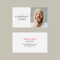 Fashion template psd stylish business card