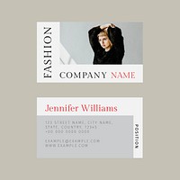 Fashion template vector stylish business card