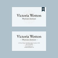 Classy business card template psd with vintage ornaments