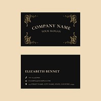 Luxury business card template psd in minimal design