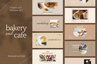 Restaurant psd presentation template set