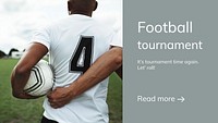 Football tournament editable template psd for sports events