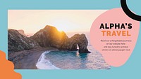 Weekend getaway travel template psd for agencies ad presentation