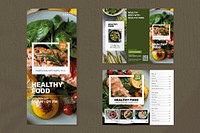 Healthy food brochure template psd