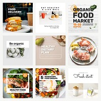 Healthy food banner template vector | Premium Vector - rawpixel