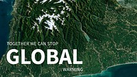 Global warming template psd for environment day