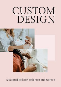 Custom design template psd for fashion business