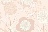 Feminine floral patterned psd background in pink