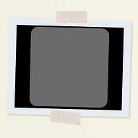 Instant photo film frame psd vintage style photography