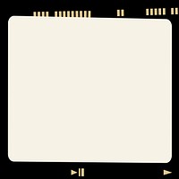 Aesthetic analog film frame vector vintage style photography