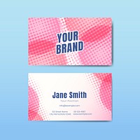 Business card template vector set