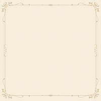 Ornaments frame background, beige vintage design psd