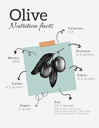 Nutrition poster infographic template, editable food design vector