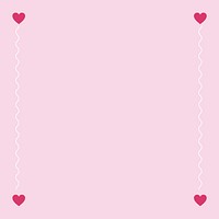 Valentine&rsquo;s day frame, minimal color design vector