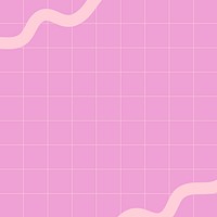 Purple Memphis background, cute grid design vector
