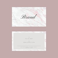 Business card template vector feminine style set