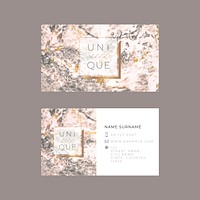 Business card template vector luxury style set