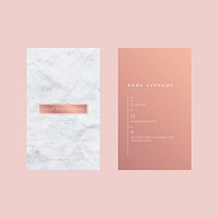 Business card template vector luxury style set