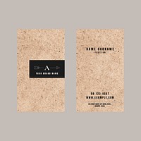 Business card template vector luxury style set