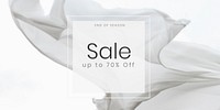 Gray online store sale promotion social template vector