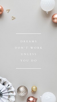 Inspirational quote mobile phone wallpaper vector