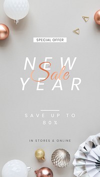 Festive phone sale ads template vector