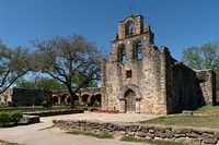 Mission San Francisco de la Espada, better known today simply as "Mission Espada," in San Antonio.