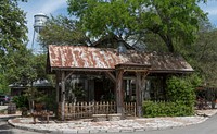 A small, centrally located community building in the old German-immigrant settlement of Gruene, now part of New Braunfels, Texas. Original image from <a href="https://www.rawpixel.com/search/carol%20m.%20highsmith?sort=curated&amp;page=1">Carol M. Highsmith</a>&rsquo;s America, Library of Congress collection. Digitally enhanced by rawpixel.