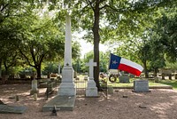 Scene from Morton Cemetery in Richmond, Texas, southwest of Houston.