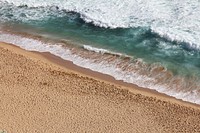 Ocean waves washing sandy beach. Original public domain image from <a href="https://commons.wikimedia.org/wiki/File:Ocean_washing_on_the_beach_(Unsplash).jpg" target="_blank">Wikimedia Commons</a>