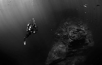 Scuba diving. Original public domain image from <a href="https://commons.wikimedia.org/wiki/File:The_Boiler,_Mexico_(Unsplash).jpg" target="_blank">Wikimedia Commons</a>