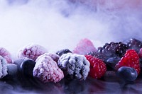Frozen berries, foggy image background. Original public domain image from <a href="https://commons.wikimedia.org/wiki/File:Devin_Rajaram_2015_(Unsplash).jpg" target="_blank">Wikimedia Commons</a>