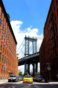 Manhattan Bridge, New York, USA. Original public domain image from <a href="https://commons.wikimedia.org/wiki/File:Dumbo_(Unsplash).jpg" target="_blank">Wikimedia Commons</a>