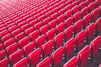 Red theater seats. Original public domain image from <a href="https://commons.wikimedia.org/wiki/File:Anfield,_Liverpool,_United_Kingdom_(Unsplash).jpg" target="_blank">Wikimedia Commons</a>