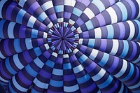 Purple, sky-blue, white, black striped pattern of balloon. Original public domain image from Wikimedia Commons